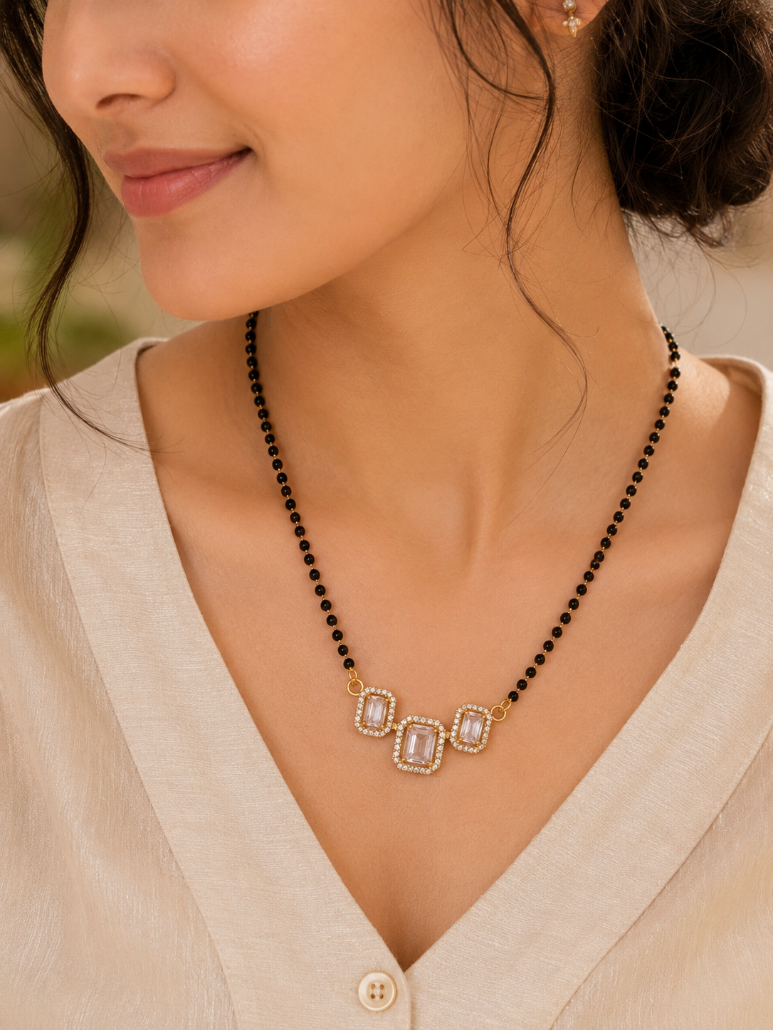 Trinity Crystal Mangalsutra