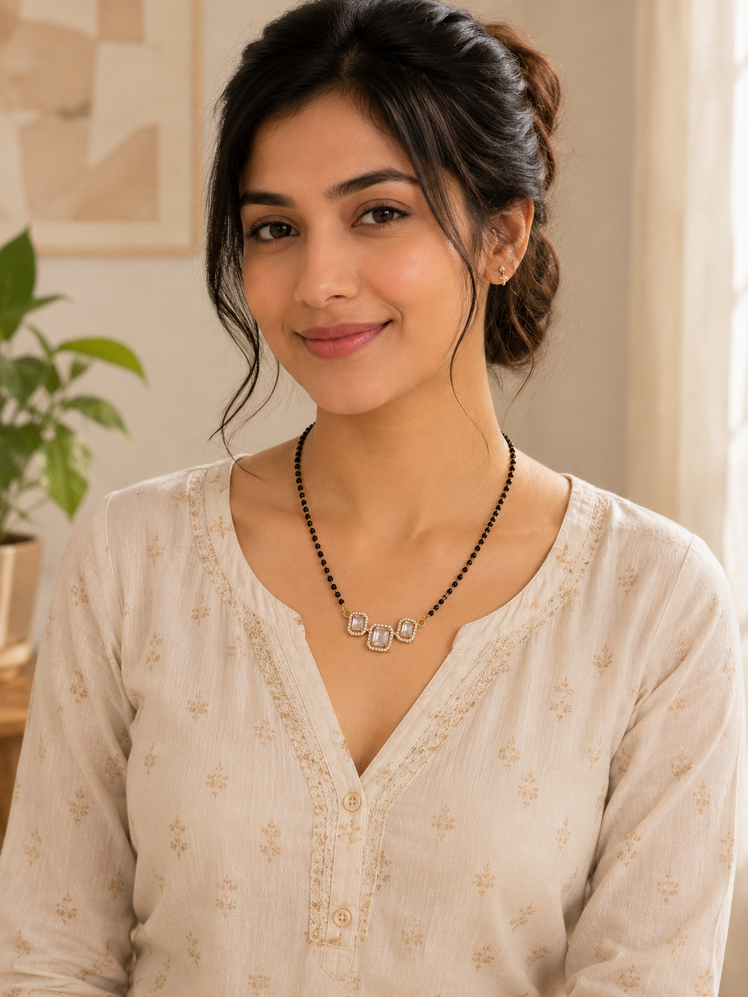 Trinity Crystal Mangalsutra