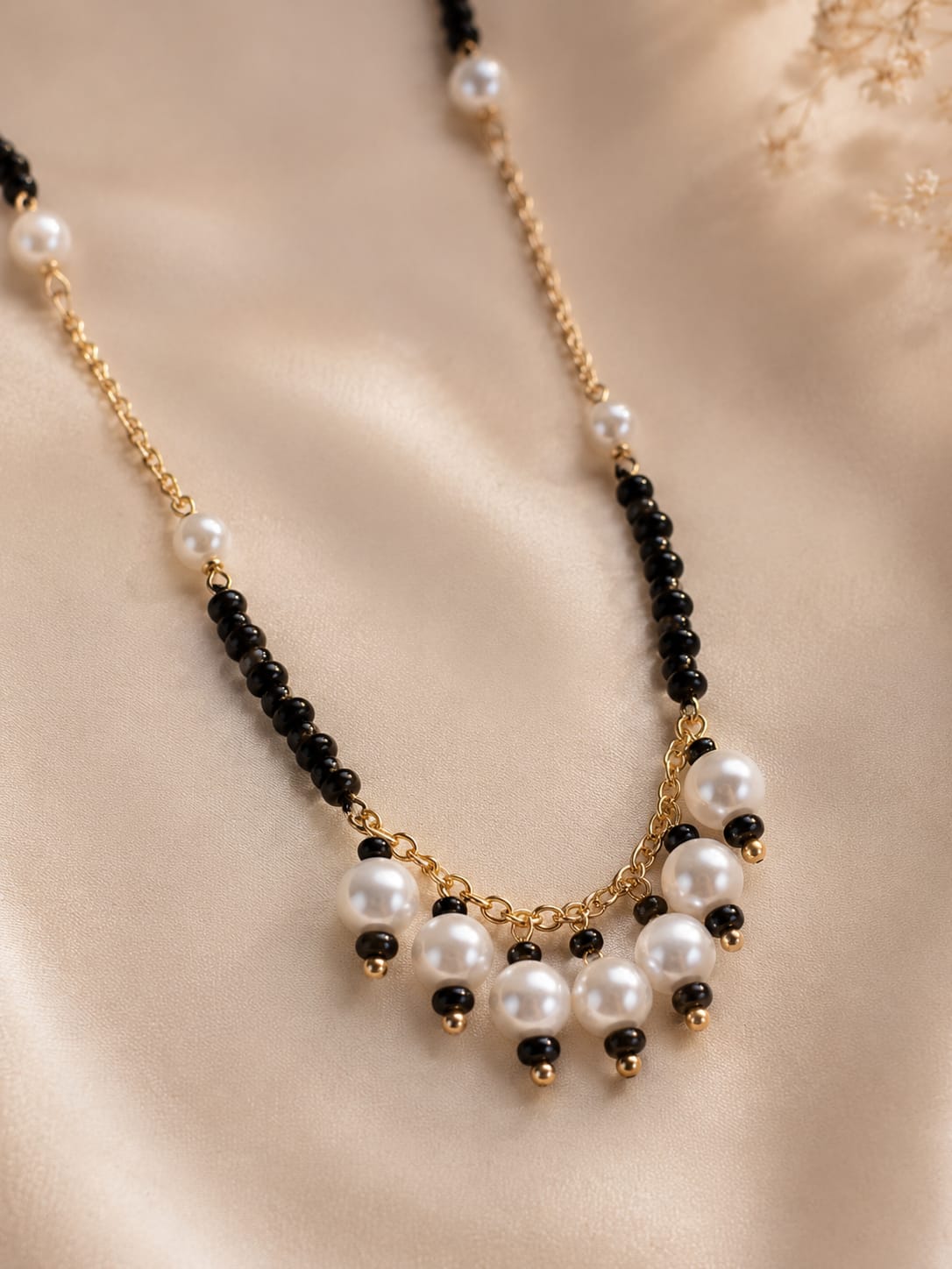 Evara Pearl Charm Mangalsutra