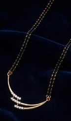 Aavrin Double Line Pearl Mangalsutra