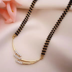 Aavrin Double Line Pearl Mangalsutra