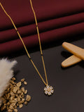 Aavrin Floral Crystal Mangalsutra