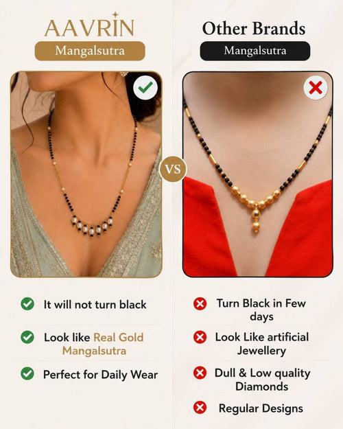 Evara Pearl Charm Mangalsutra